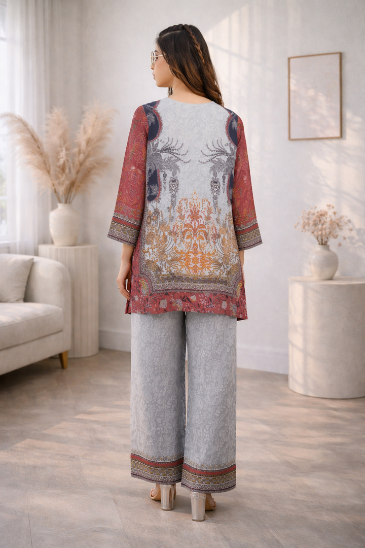 Palash cloud printed Co-ord set