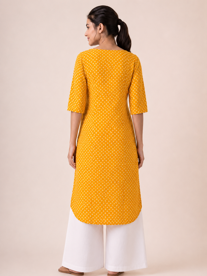 Pragya Glow Printed Work Kurti