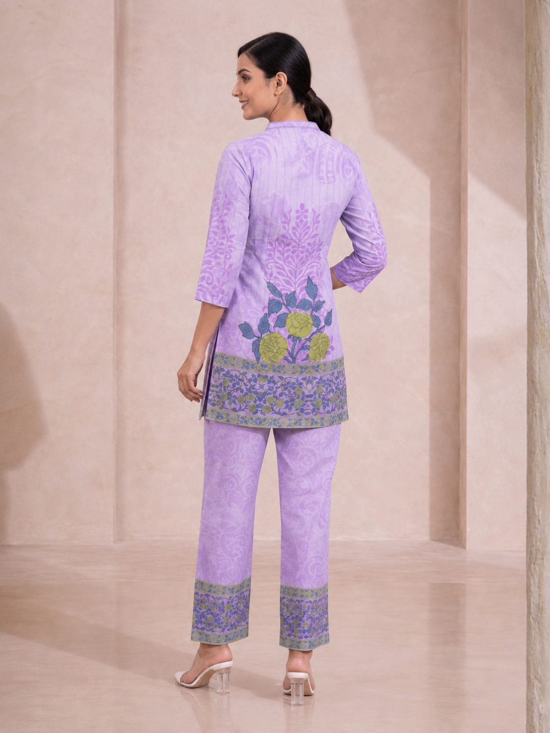 Shanti Lavender Printed Co-ord Set