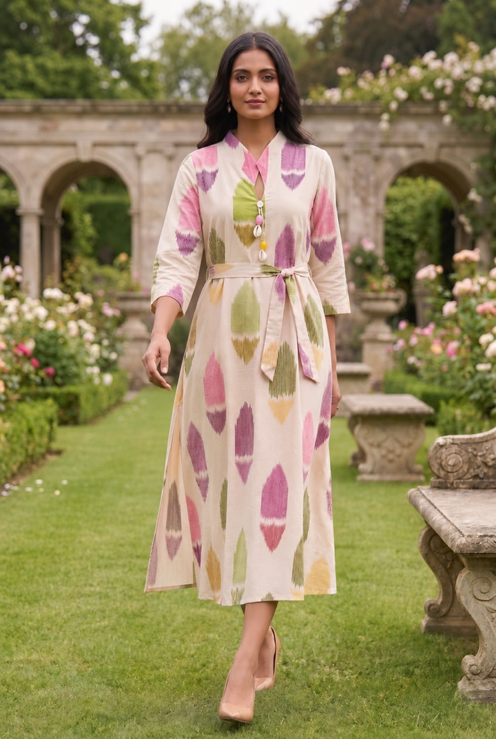 Sargi vibe cotton dress