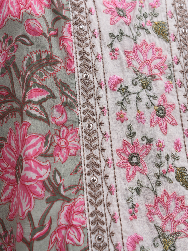 Hiya Clay Embroidered Cotton Top