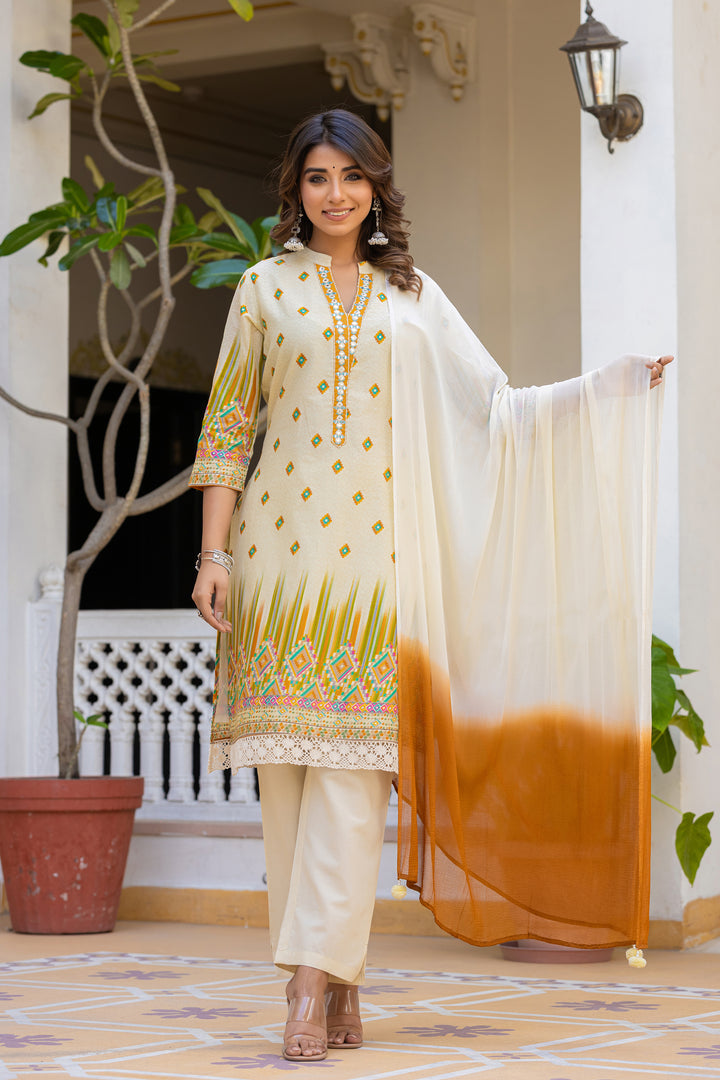 Arpita Amber Cotton Embrodiery Suit set