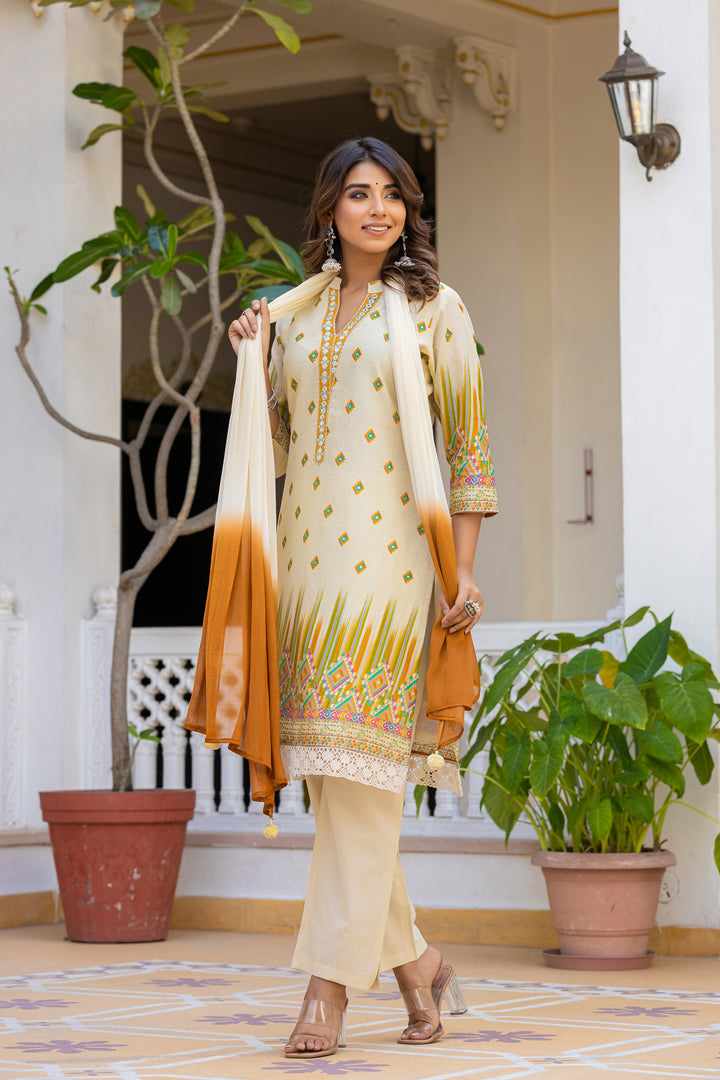 Arpita Amber Cotton Embrodiery Suit set