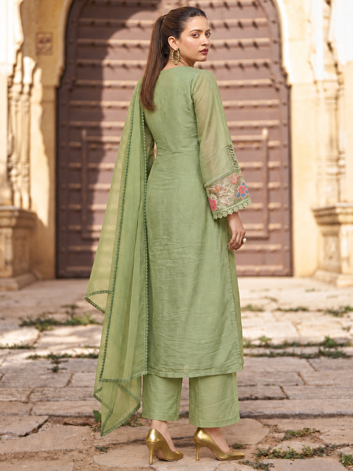 Dagdai Aspar Full Work Lawn Suit Set