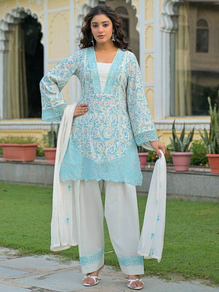 Dagdai Yin Embroidery Cotton Suit Set