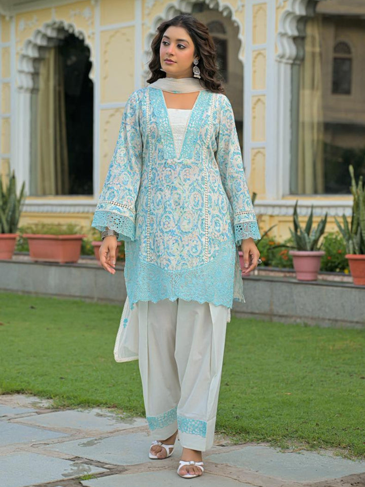Dagdai Yin Embroidery Cotton Suit Set