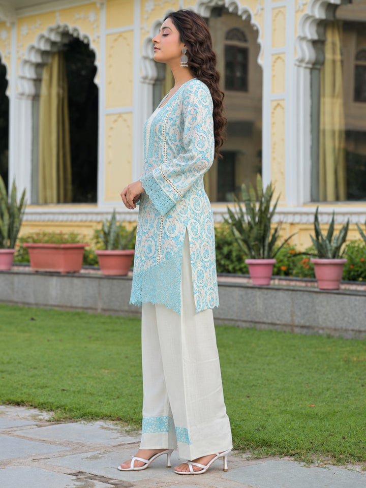 Dagdai Yin Embroidery Cotton Suit Set
