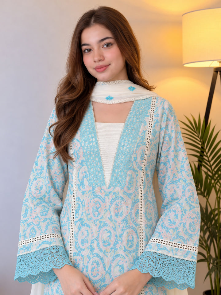 Dagdai Yin Embroidery Cotton Suit Set