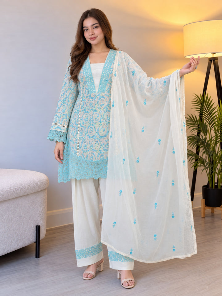 Dagdai Yin Embroidery Cotton Suit Set
