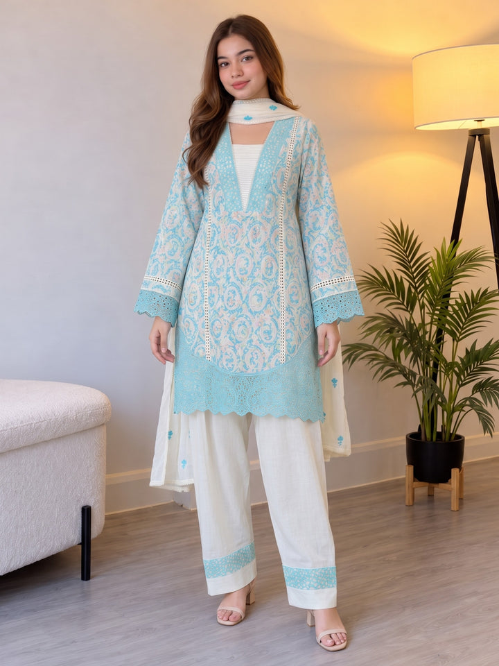 Dagdai Yin Embroidery Cotton Suit Set