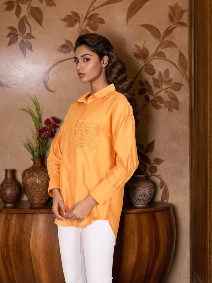 Sharanya Tangerine Premium Shirt