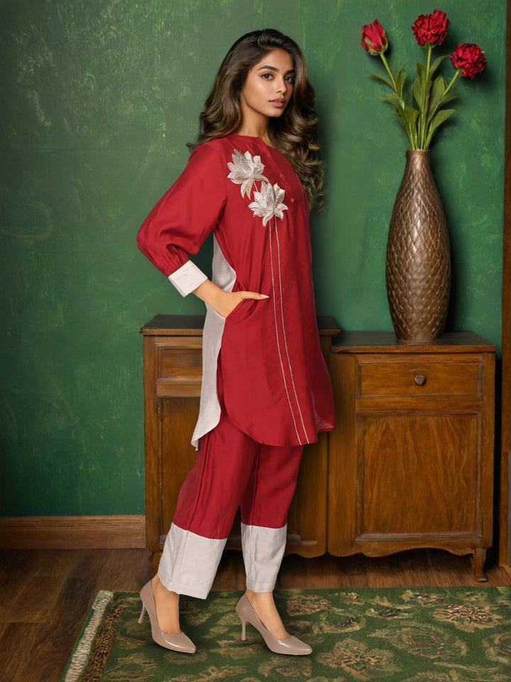 Sharanya Rouge Work Co-ord Set