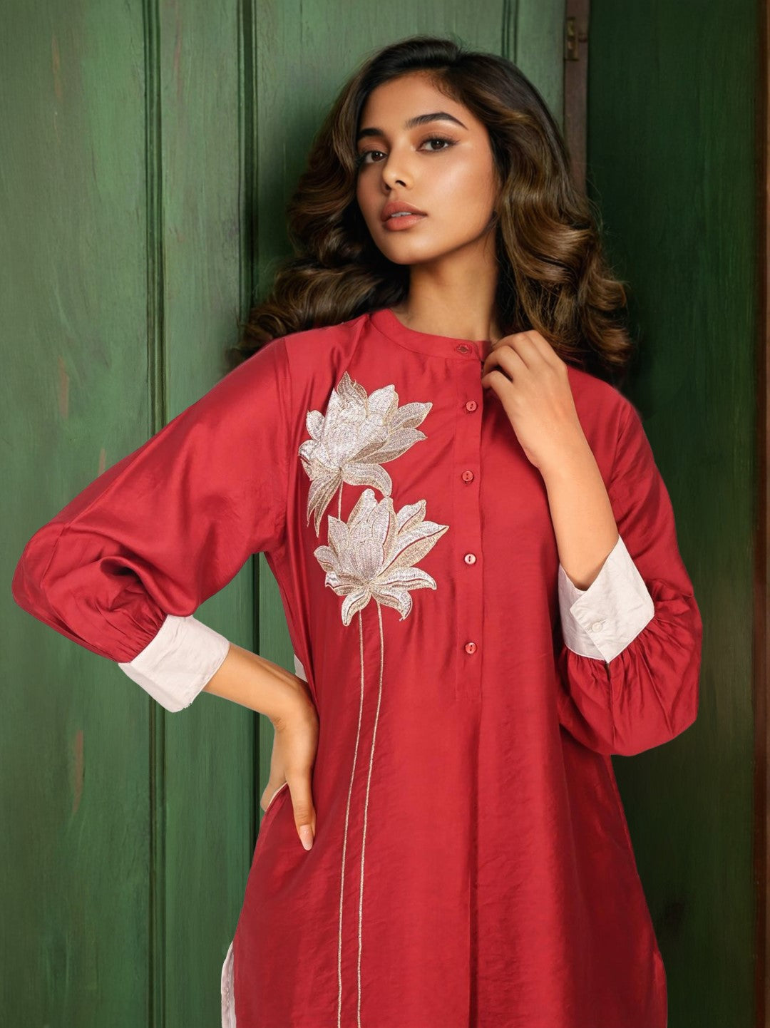 Sharanya Rouge Work Co-ord Set