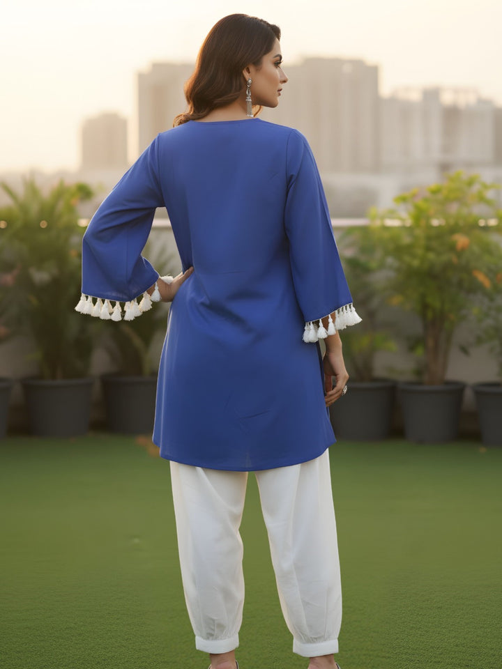 Ivanka royal embroidery cotton co-ord set