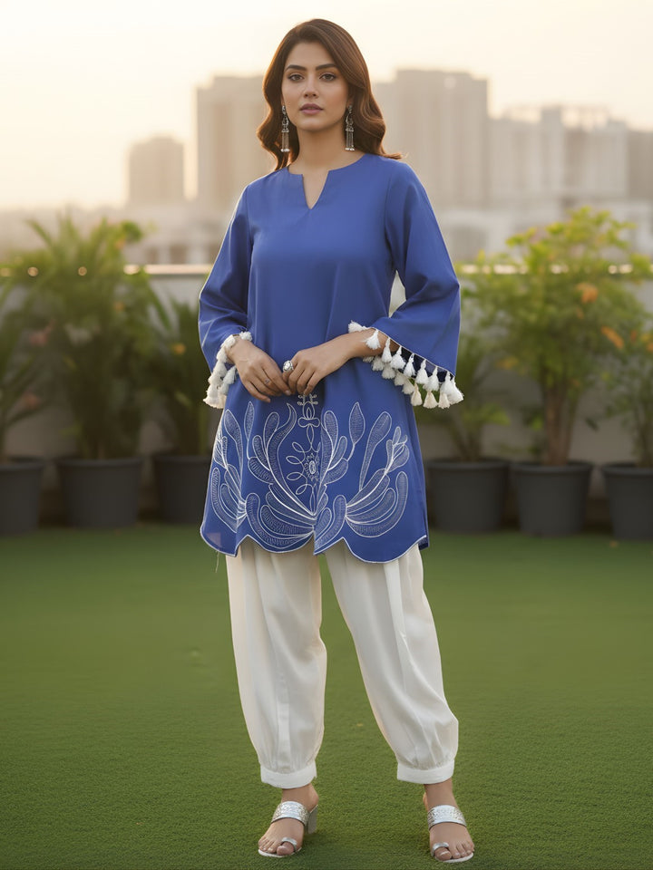 Ivanka royal embroidery cotton co-ord set