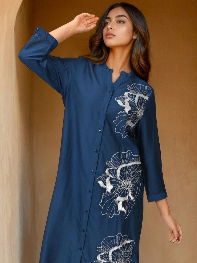 Sharanya Indi Embroidery Cotton Dress