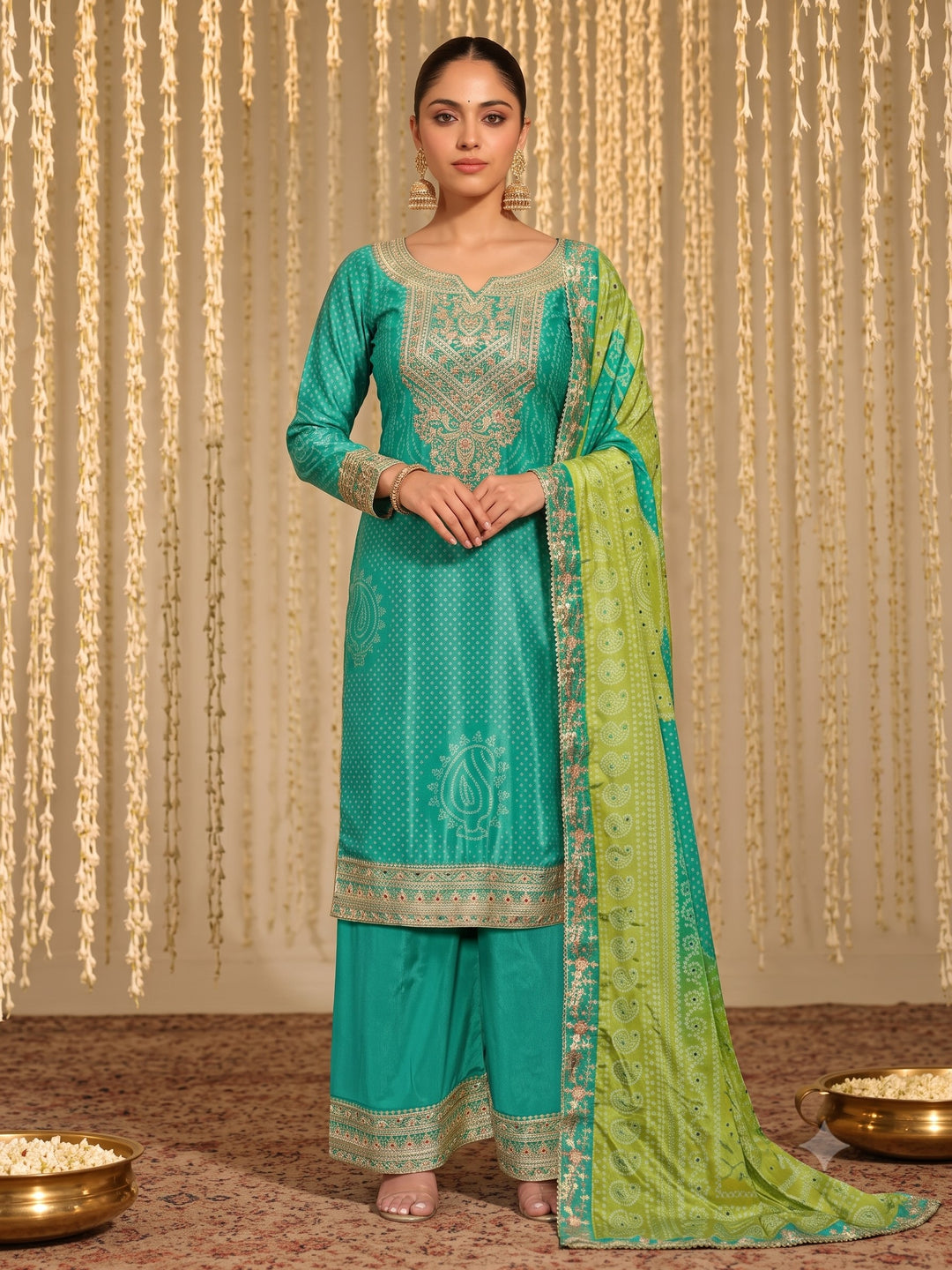 Dhunki fern premium full work suit set