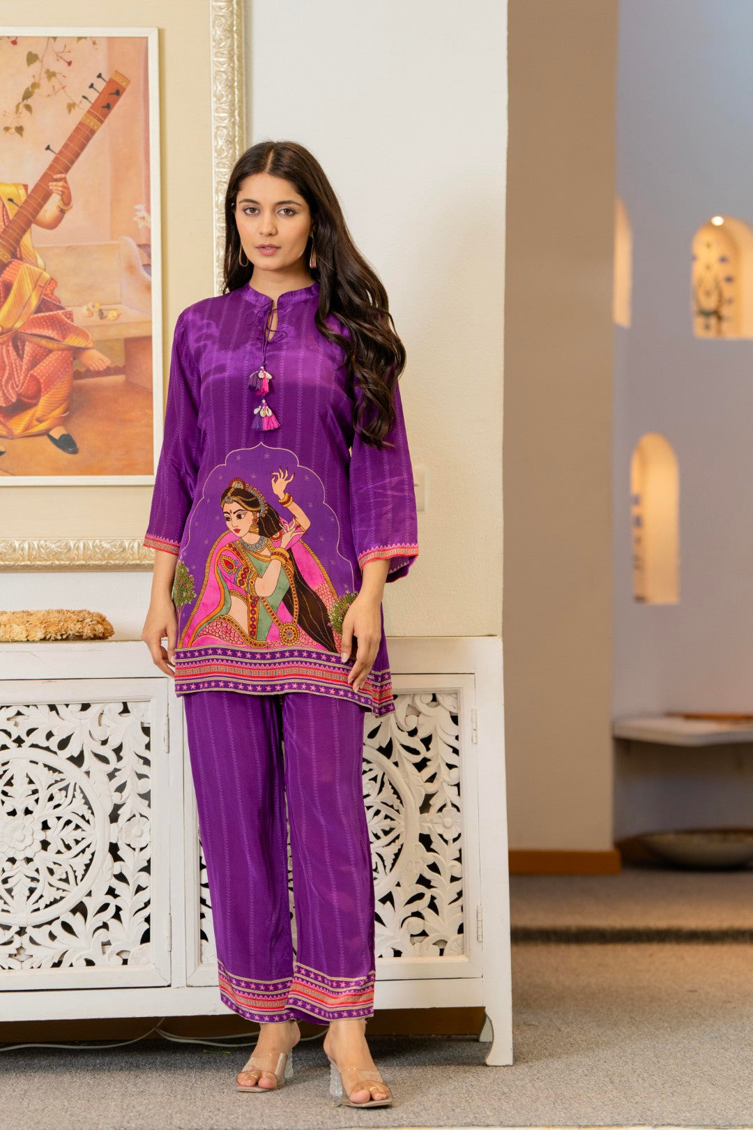 Maurya thistle printed co-ord set