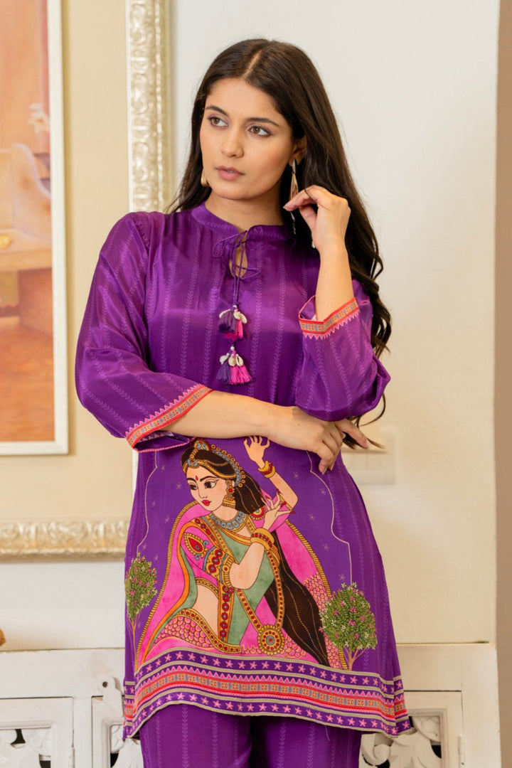 Maurya thistle printed co-ord set