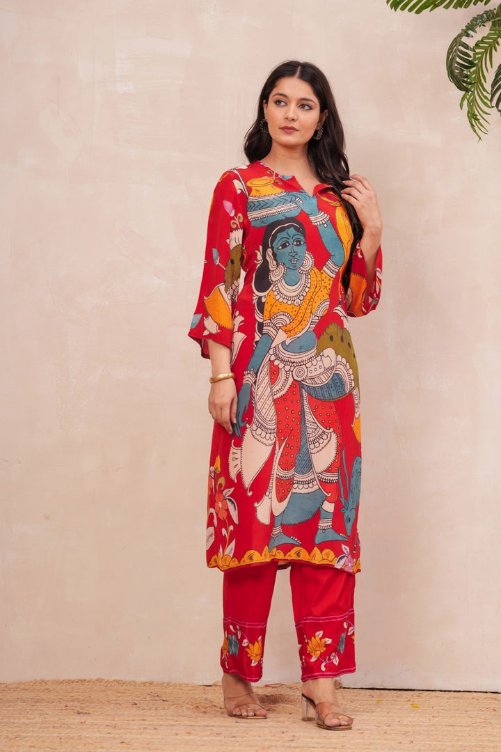 Maurya Cadmium printed kurta pant set
