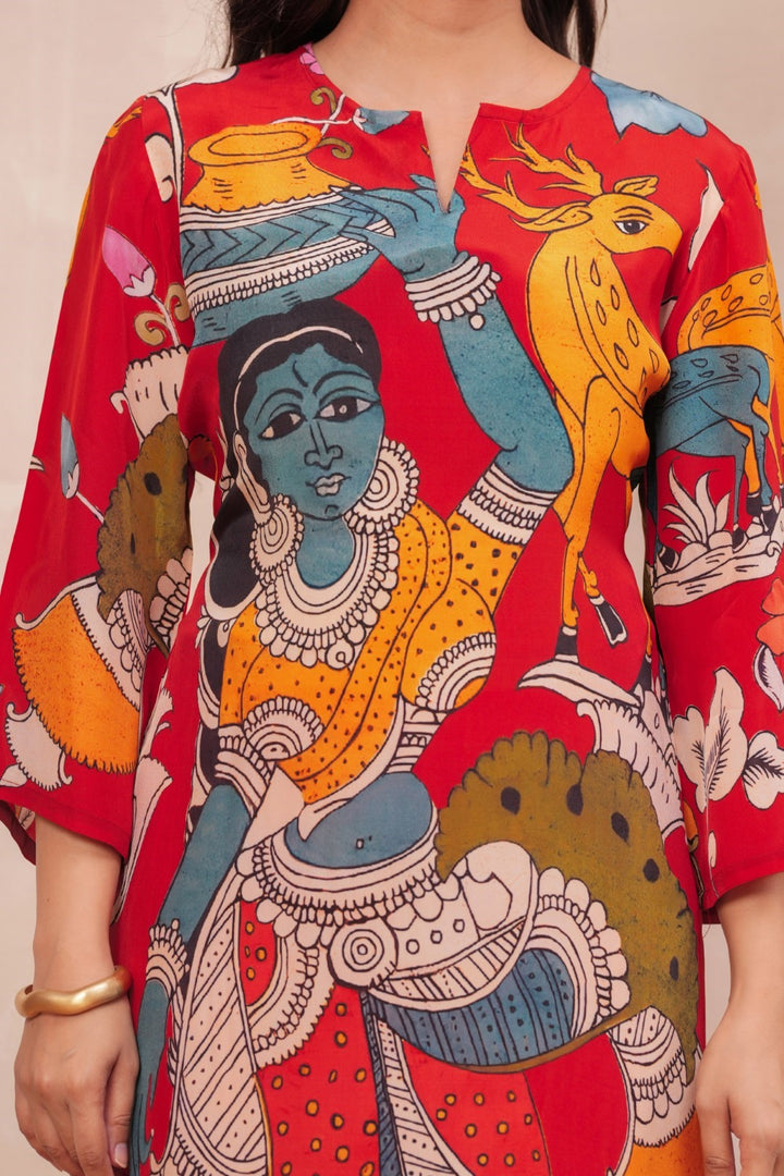 Maurya Cadmium printed kurta pant set