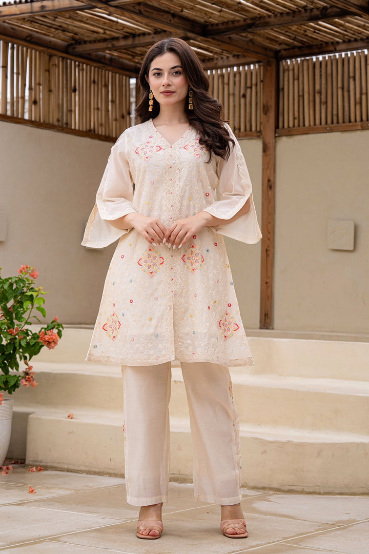 Holly Pearl Full embroided Co-ord Set