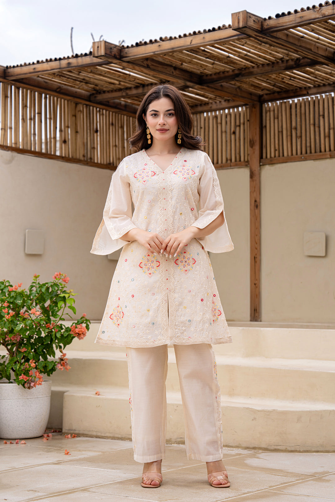 Holly Pearl Full embroided Co-ord Set