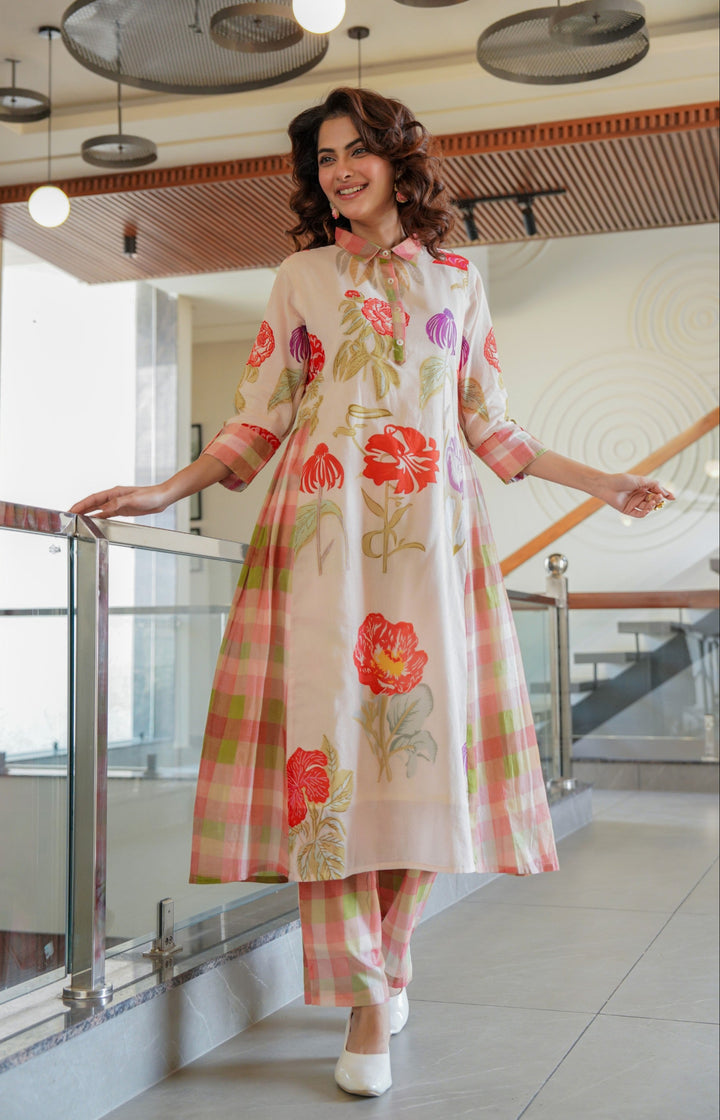 Tiara Vibe Cotton Kurta Pant Set