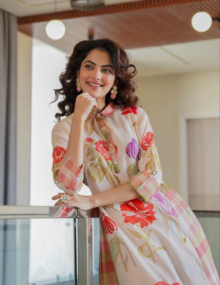 Tiara Vibe Cotton Kurta Pant Set