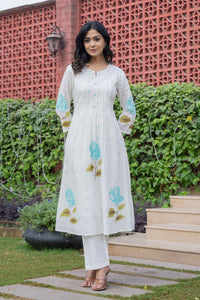 Hemal Ocean Digital Print pure cotton Mul Kurta pant Set
