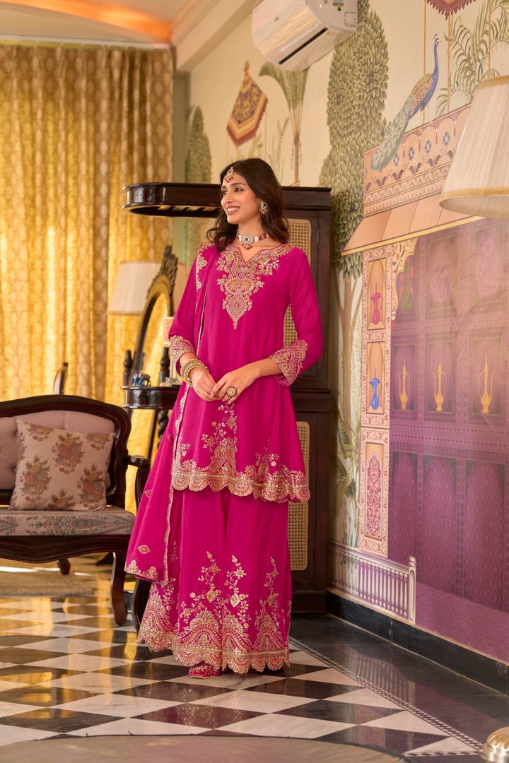 Rangrit Rani full work gharara set