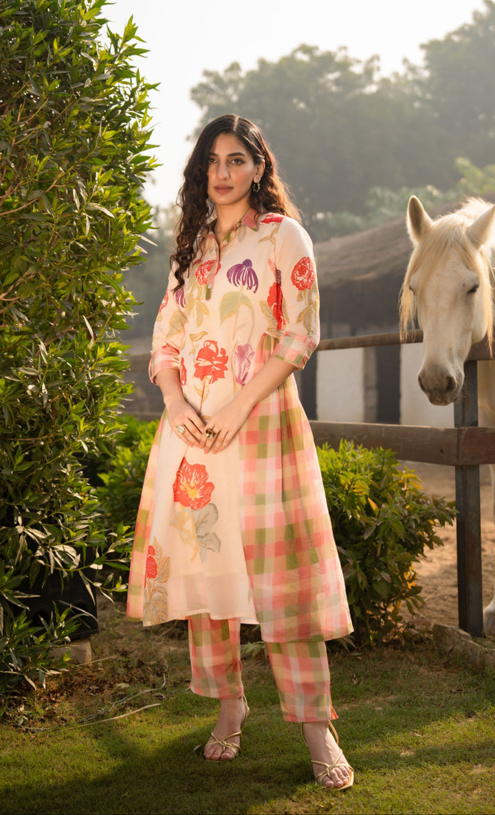 Tiara Vibe Cotton Kurta Pant Set