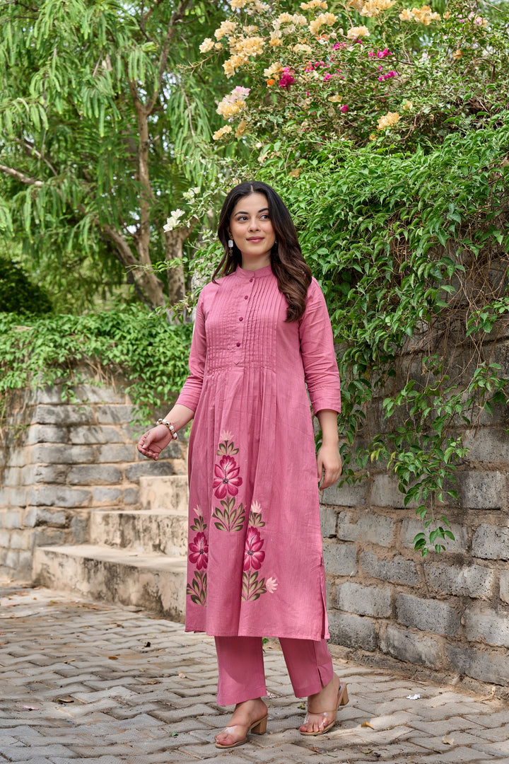 Tiara rouge cotton kurta pant set