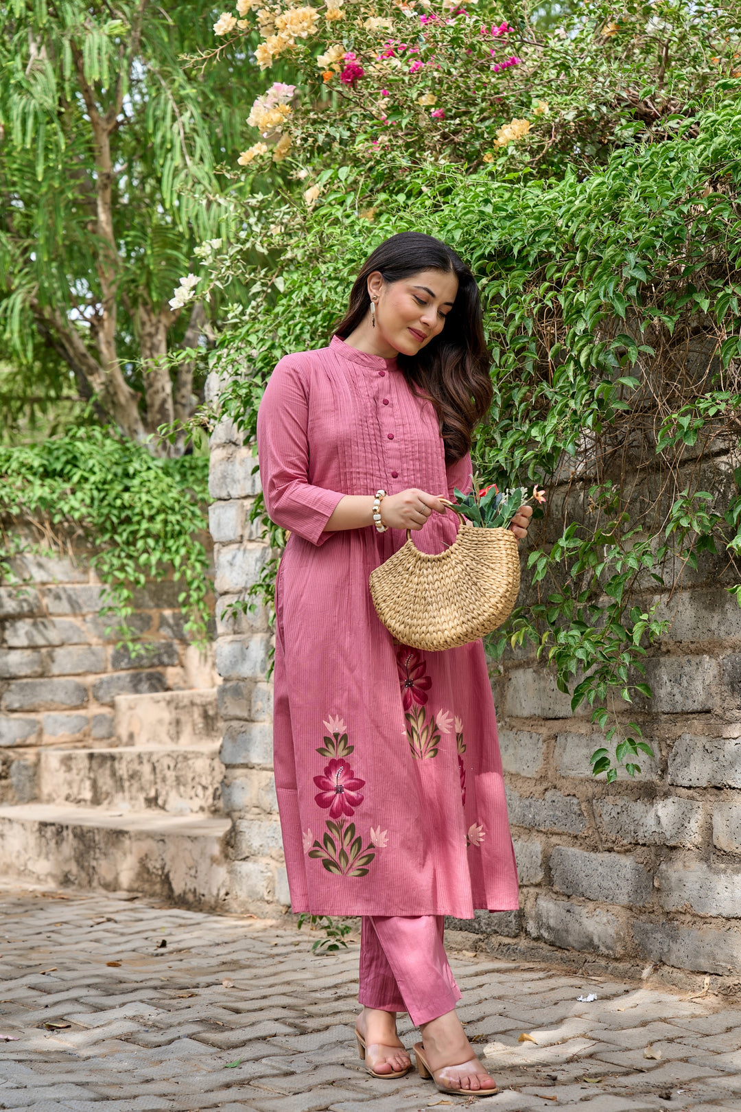 Tiara rouge cotton kurta pant set
