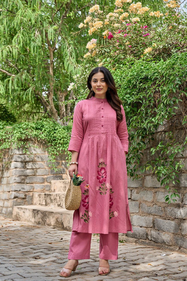 Tiara rouge cotton kurta pant set