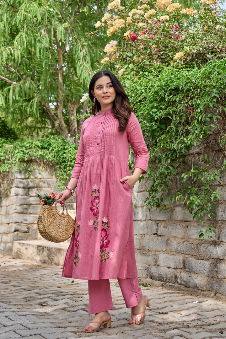 Tiara rouge cotton kurta pant set