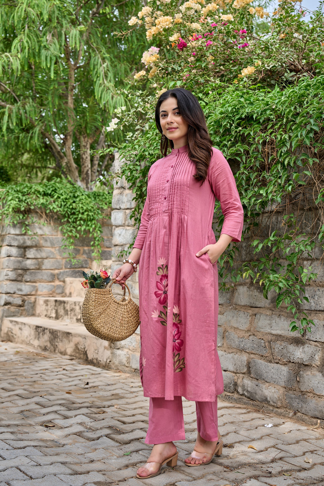 Tiara rouge cotton kurta pant set