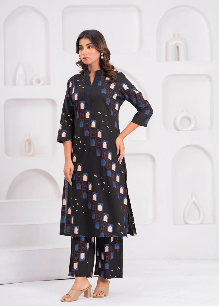 Maurya Jade Cotton Kurta PanT Set