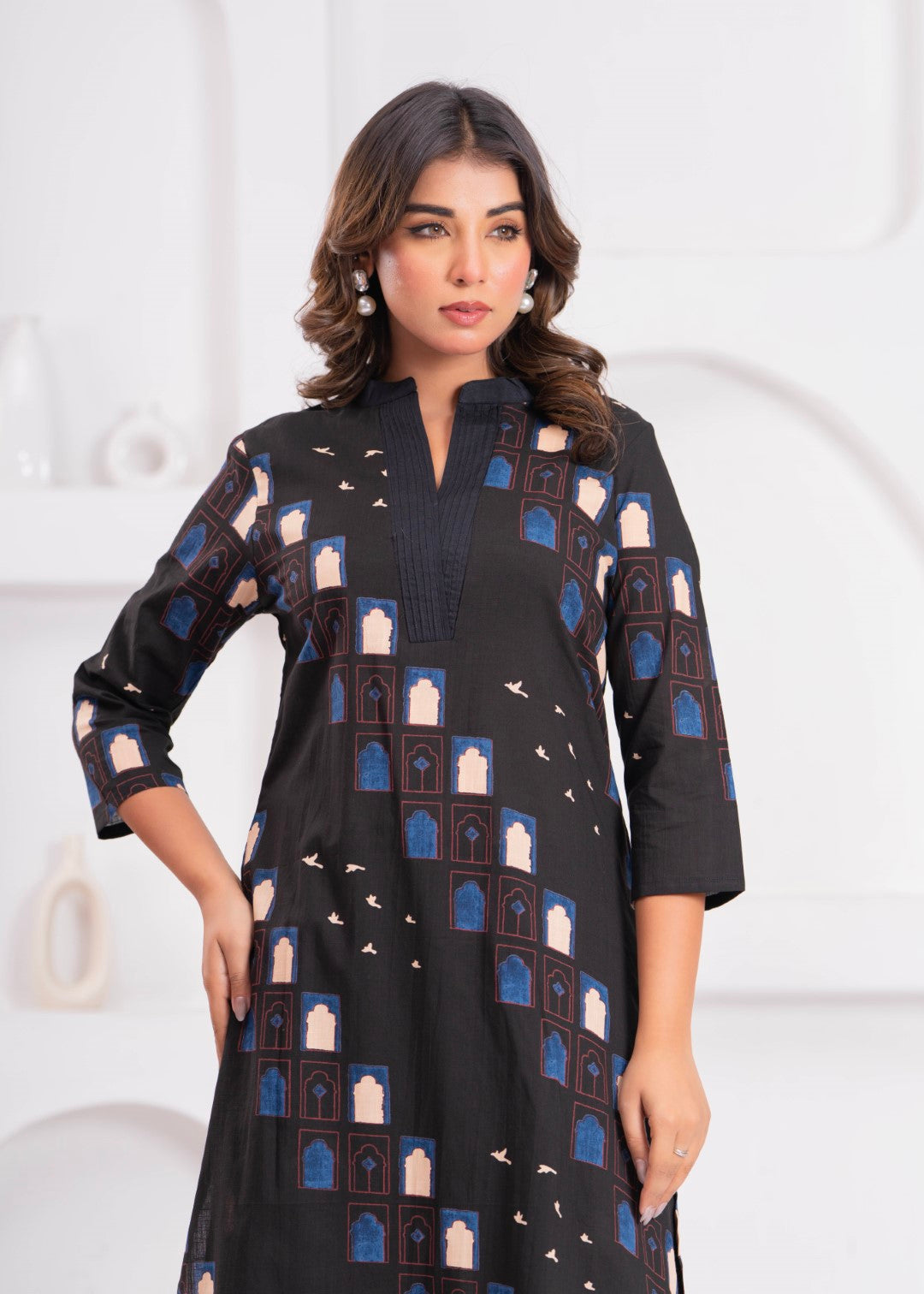 Maurya Jade Cotton Kurta PanT Set