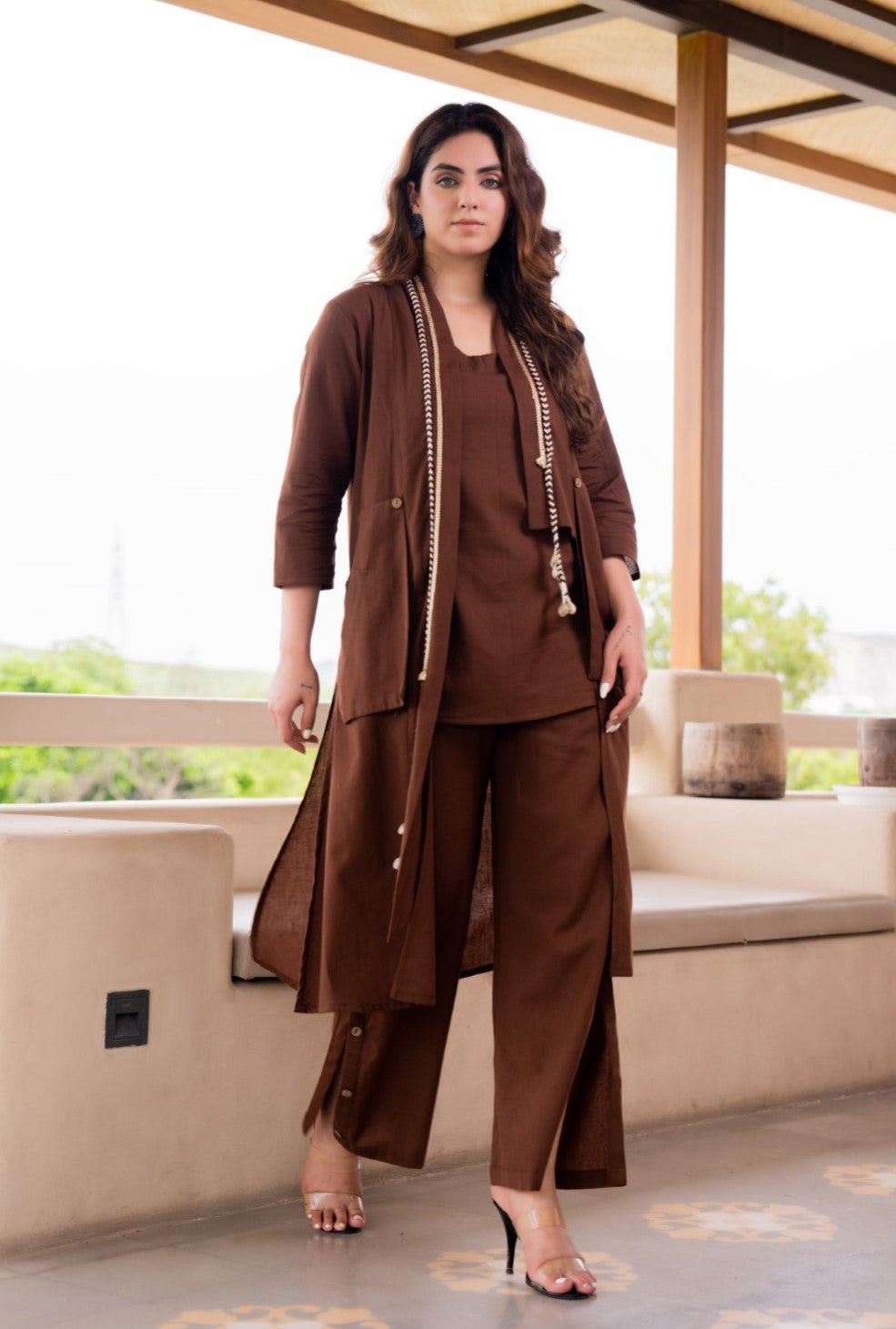 Akira hazel cotton 3 pc co-ord set