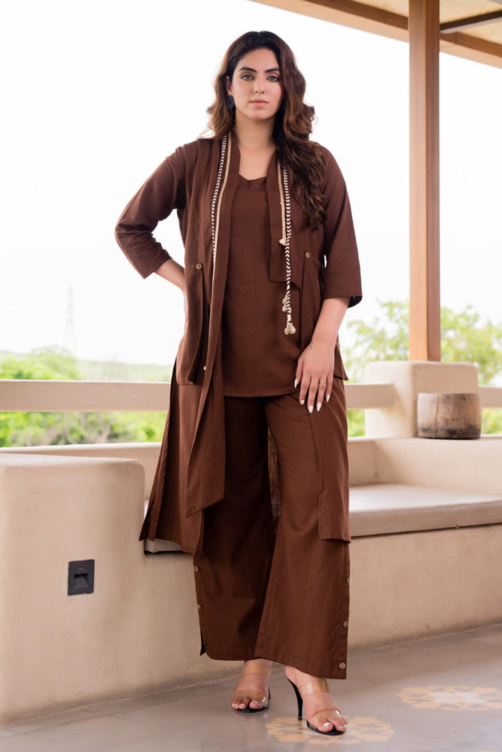 Akira hazel cotton 3 pc co-ord set