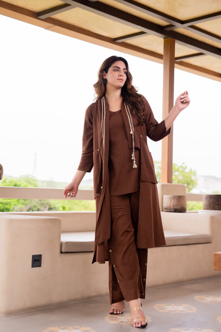 Akira hazel cotton 3 pc co-ord set