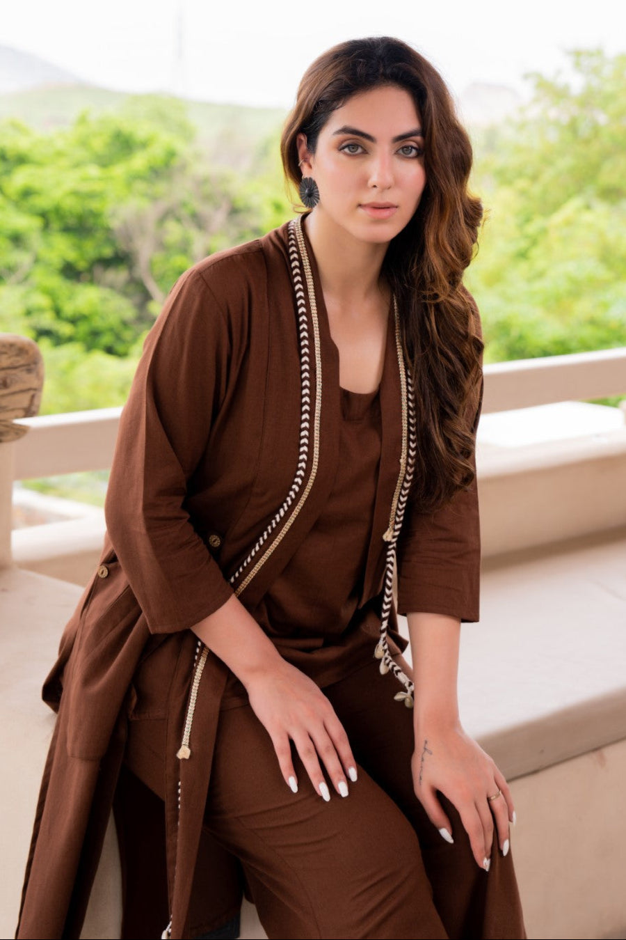 Akira hazel cotton 3 pc co-ord set