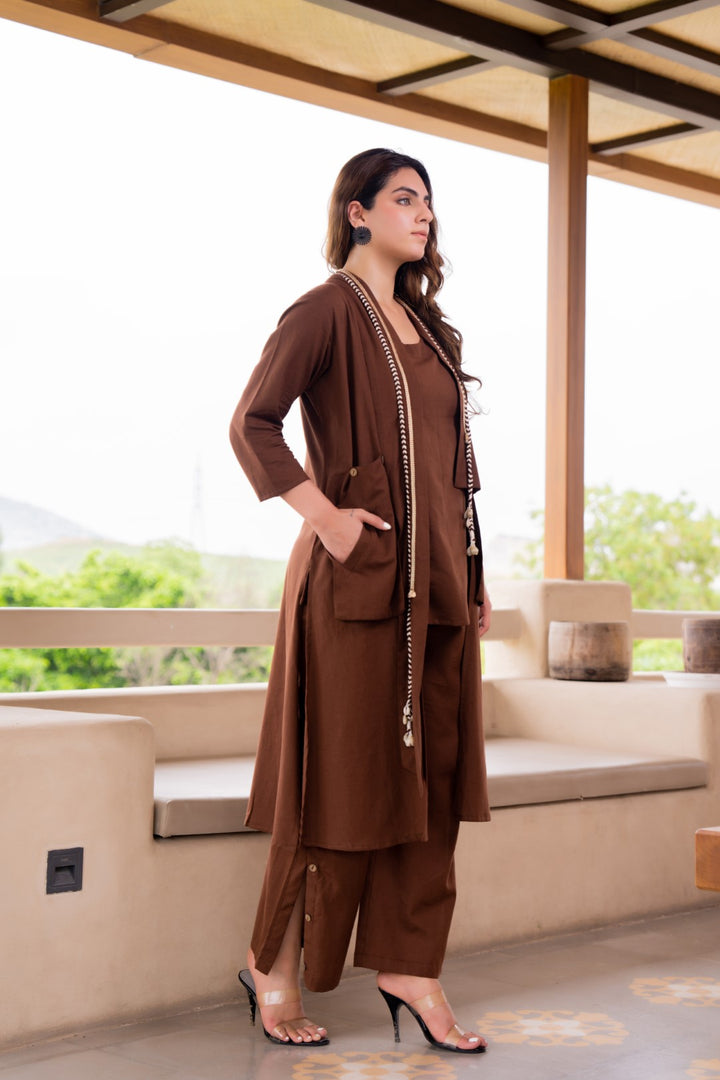 Akira hazel cotton 3 pc co-ord set