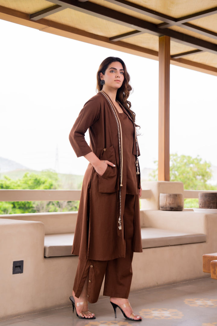 Akira hazel cotton 3 pc co-ord set