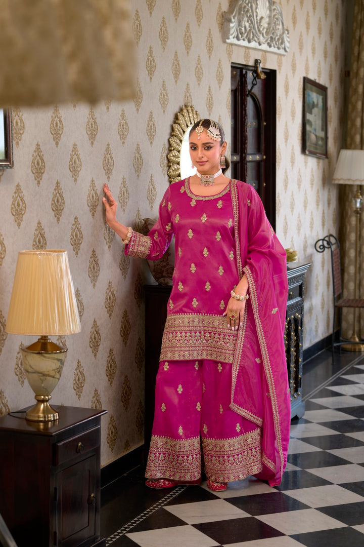 Ashtami Rose Full work Premium suit set