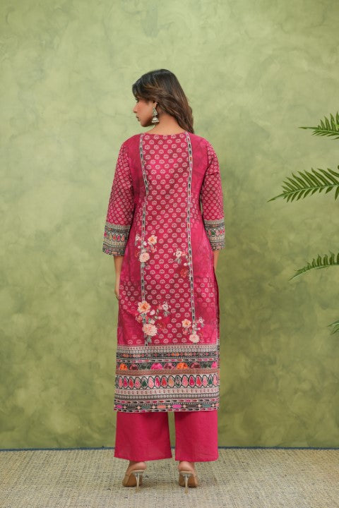 Brishti Rosy Printed Work Suit Set