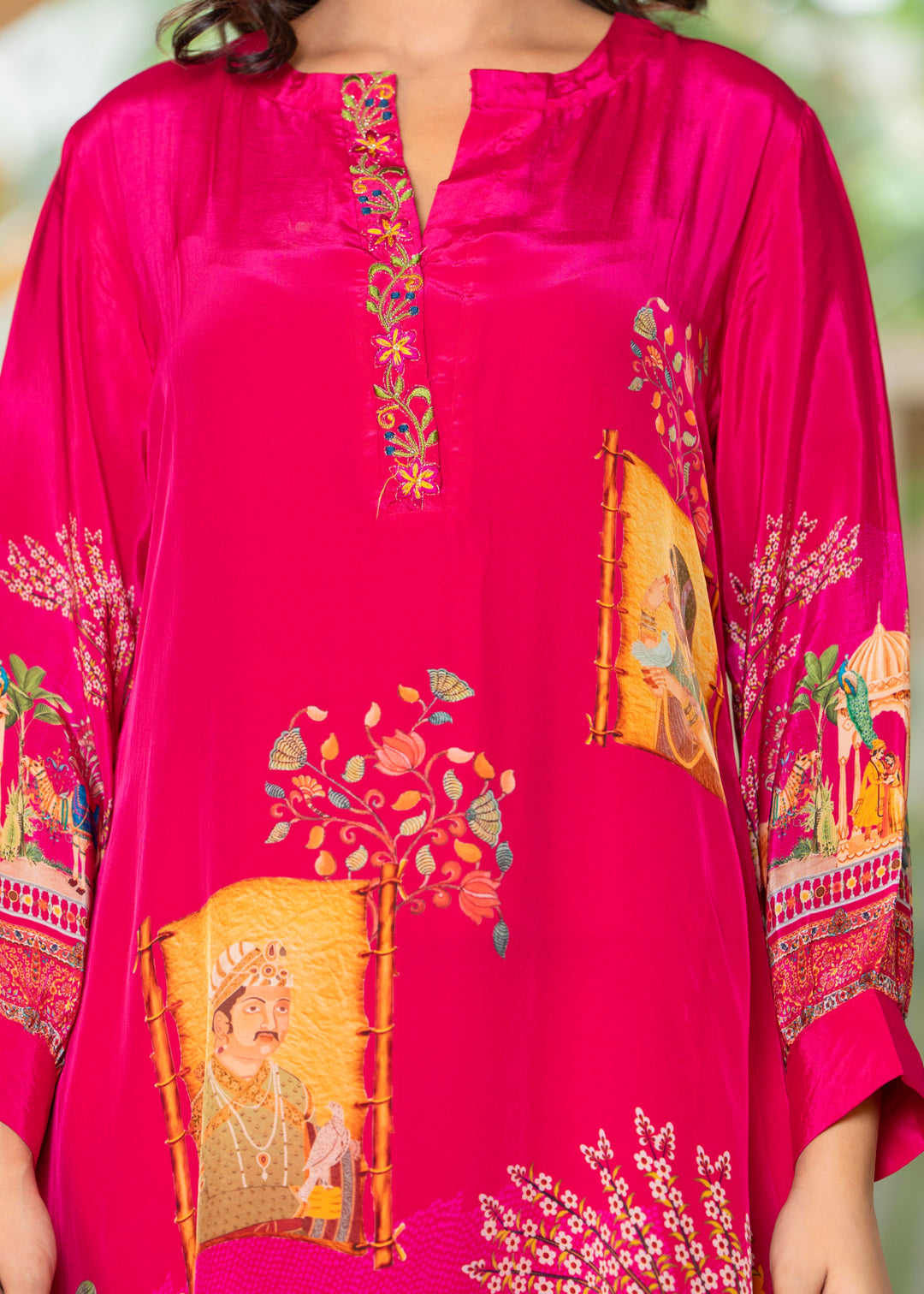 Maurya Vermillion Printed Kurta Pant Set