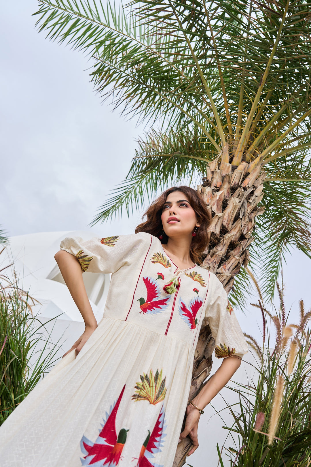 Tiara Frost Embroidery dress