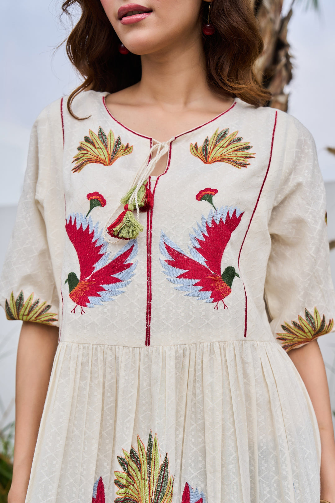 Tiara Frost Embroidery dress